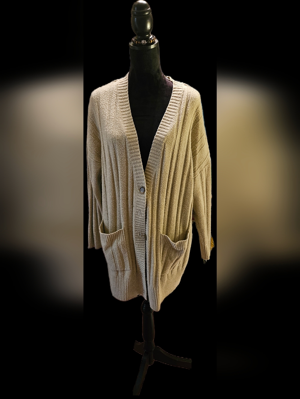 Torrid✨️Cozy Ribbed Cardigan Sweater in Beige